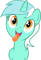Size: 694x1012 | Tagged: safe, artist:pandaheroslair, derpibooru import, lyra heartstrings, fourth wall, licking, licking ponies, screen, simple background, solo, tongue out, transparent background, vector