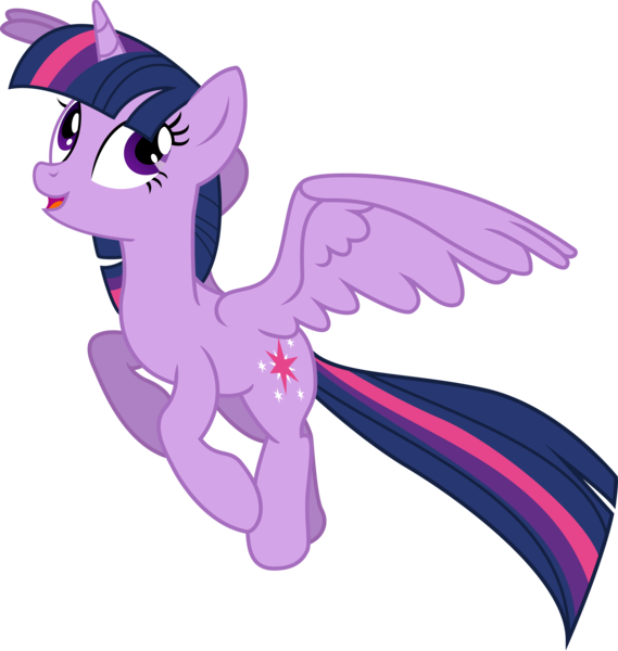 Size: 5215x5500 | Tagged: safe, artist:theshadowstone, derpibooru import, twilight sparkle, twilight sparkle (alicorn), alicorn, pony, castle mane-ia, season 4, absurd resolution, female, flying, happy, mare, simple background, solo, transparent background, vector