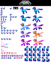 Size: 700x850 | Tagged: artist:khaomortadios, crossover, derpibooru import, megaman, megapony, pixel art, safe, sprite, video game