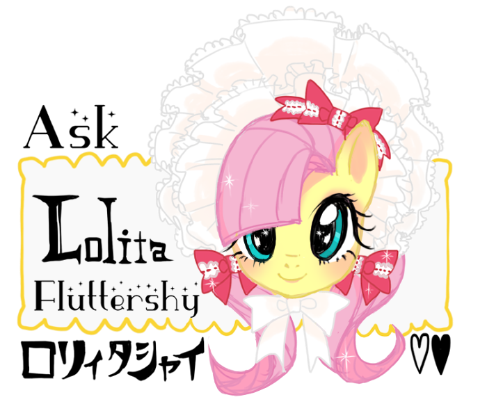 Size: 700x581 | Tagged: derpibooru import, fluttershy, japanese, lolitashy, safe, solo