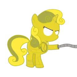 Size: 894x894 | Tagged: safe, artist:mahaugher, derpibooru import, sweetie belle, pony, robot, robot pony, unicorn, blitzcrank, female, filly, foal, hooves, horn, league of legends, simple background, solo, sweetie bot, transparent background