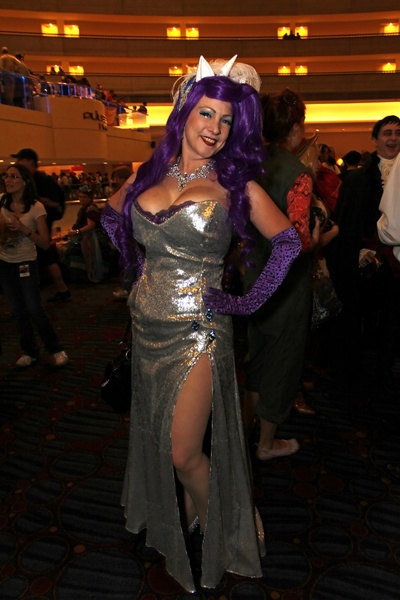 Size: 1365x2048 | Tagged: artist:crimson vision, clothes, convention, cosplay, derpibooru import, dragoncon, dragoncon 2012, dress, evening gloves, human, irl, irl human, photo, rarity, safe, solo