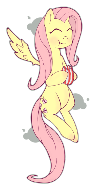 Size: 695x1356 | Tagged: artist:axisgear, bag, derpibooru import, eating, fluttershy, food, hoof hold, peanut, safe, simple background, solo, transparent background
