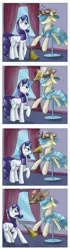 Size: 1299x4632 | Tagged: angry, artist:otakuap, broom, comic, derpibooru import, frown, giant moth, glare, magic, mannequin, moth, oc, oc:fluffy the bringer of darkness, open mouth, ponyquin, raised hoof, rarity, safe, scared, sleeping, this will end in tears and/or death, zzz