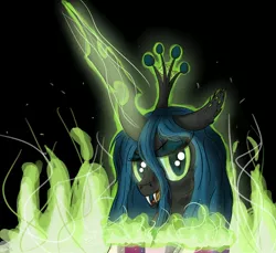 Size: 2000x1829 | Tagged: artist:niegelvonwolf, derpibooru import, princess cadance, queen chrysalis, safe, solo