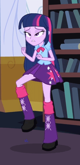 Size: 280x576 | Tagged: safe, derpibooru import, screencap, twilight sparkle, twilight sparkle (alicorn), alicorn, equestria girls, equestria girls (movie), adorkable, animated, boots, clothes, cute, dork, high heel boots, humans doing horse things, loop, luna's office, nervous, skirt, solo, trotting, trotting in place