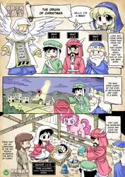 Size: 850x1199 | Tagged: angel, artist:shepherd0821, balthazar, caspar, christianity, christmas, comic, derpibooru import, google maps, human, jesus christ, melchior, nativity, pinkie pie, religion, safe, the magi, the three kings, three wise men, tony stark