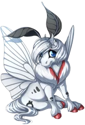 Size: 960x1411 | Tagged: artist:kittehkatbar, derpibooru import, moth, mothpony, oc, original species, safe, simple background, solo, transparent background, unofficial characters only, unshorn fetlocks