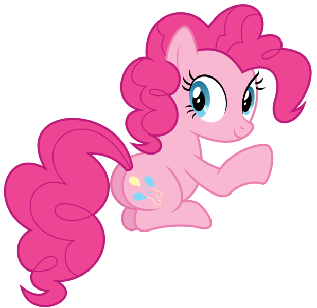 Size: 6161x6000 | Tagged: absurd resolution, artist:masem, castle mane-ia, derpibooru import, pinkie pie, plot, safe, simple background, sitting, solo, transparent background, vector