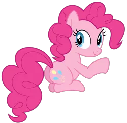 Size: 6161x6000 | Tagged: absurd resolution, artist:masem, castle mane-ia, derpibooru import, pinkie pie, plot, safe, simple background, sitting, solo, transparent background, vector