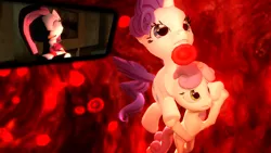 Size: 900x506 | Tagged: 3d, artist:midnightmint-1, blood, blood vessel, cell, derpibooru import, gmod, pinkamena diane pie, pinkie pie, rarity, red blood cell, semi-grimdark, sweetie belle