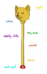 Size: 639x1000 | Tagged: artist:dream-phoenix, derpibooru import, doge, doge scepter, meme, memeception, safe, shiba inu, shibe, twilight scepter