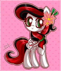 Size: 1560x1800 | Tagged: safe, artist:bubblegumbloo, derpibooru import, oc, unofficial characters only, crimson blossom, solo