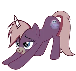 Size: 895x830 | Tagged: safe, derpibooru import, oc, unofficial characters only, pony, unicorn, exploitable meme, iwtcird, meme, scrunchy face, solo, stompy slippers, stretching, unusual unicorn