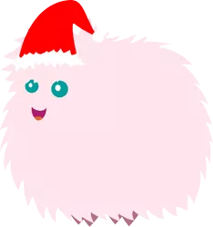 Size: 1872x2000 | Tagged: artist:raffa2300, derpibooru import, hat, oc, oc:fluffle puff, pointy ponies, safe, santa hat, simple background, solo, transparent background, unofficial characters only, vector