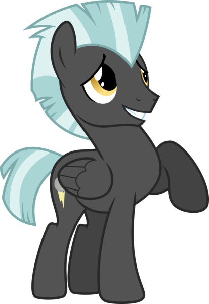 Size: 4133x6000 | Tagged: safe, artist:chainchomp2, derpibooru import, thunderlane, pegasus, pony, hurricane fluttershy, absurd resolution, male, nervous, raised hoof, simple background, solo, stallion, transparent background, vector