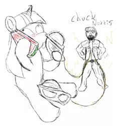 Size: 472x498 | Tagged: chuck norris, circular saw, derpibooru import, suggestive, twilight sparkle, watermelon