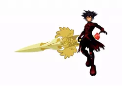 Size: 800x565 | Tagged: derpibooru import, exploitable meme, keyblade, kingdom hearts, meme, render, safe, solo, sword, twilight scepter, vanitas, x-blade