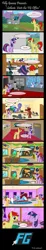 Size: 385x2077 | Tagged: safe, artist:dracoblair, artist:fureox, artist:mythogamer, derpibooru import, octavia melody, trixie, twilight sparkle, vinyl scratch, oc, oc:sethisto, earth pony, pony, unicorn, building, cake, comic, comic sans, draw me like one of your french girls, drool, fainting couch, female, filly gamez, foodfight, indoors, male, mare, mountain, office, ponysona, stallion, unicorn twilight, writer's block