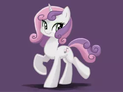 Size: 4000x3000 | Tagged: safe, artist:kianamai, derpibooru import, sweetie belle, cute, eyeshadow, grin, looking at you, older, raised hoof, raised leg, smiling, solo