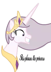 Size: 744x1052 | Tagged: safe, artist:juan1992ref, derpibooru import, princess celestia, alicorn, pony, princess molestia, bust, creepy smile, female, grin, mare, original art, portrait, shrunken pupils, simple background, smiling, solo, transparent background