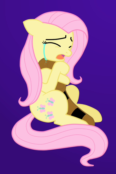 Size: 480x720 | Tagged: artist:shinobiferret, coonskin cap, crying, davy crockett, derpibooru import, fluttershy, raccoon hat, safe, solo