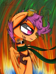 Size: 4270x5648 | Tagged: absurd resolution, artist:scootaloocuteness, blood, derpibooru import, scootaloo, semi-grimdark, solo