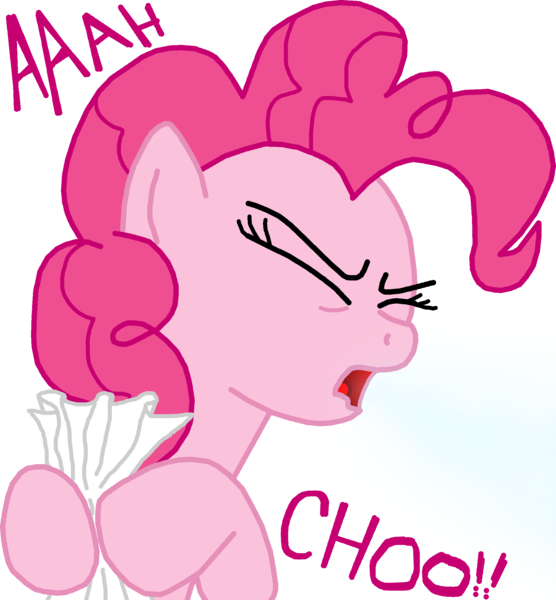 Size: 2078x2244 | Tagged: artist:masterxtreme, derpibooru import, fetish, handkerchief, mucous, pinkie pie, safe, sneezing, sneezing fetish, solo, spray, tissue