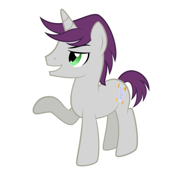 Size: 1000x1000 | Tagged: dead source, safe, artist:toughbluff, derpibooru import, written script, pony, unicorn, background pony, male, simple background, solo, stallion, vector, white background