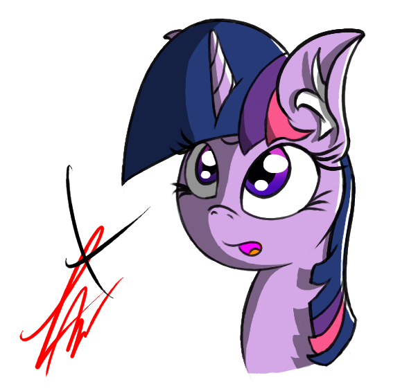 Size: 590x565 | Tagged: safe, artist:magical disaster, derpibooru import, twilight sparkle, ear fluff, solo, wat