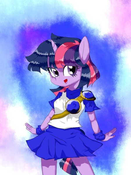 Size: 600x800 | Tagged: anthro, arle nadja, artist:pupupunopu, cosplay, derpibooru import, madou monogatari, pixiv, puyo puyo, safe, solo, twilight sparkle, video game