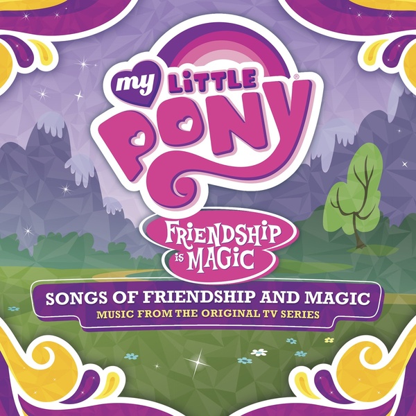 Size: 1200x1200 | Tagged: safe, derpibooru import, cover, itunes, link, logo, music, no pony, official, song, songs of friendship and magic, soundtrack, text