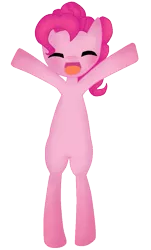 Size: 579x960 | Tagged: safe, artist:adelmlp, derpibooru import, pinkie pie, pony, bipedal, happy, smiling, solo