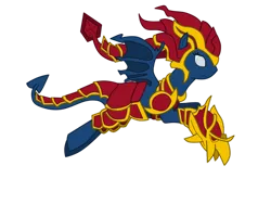 Size: 900x675 | Tagged: artist:chiky5300, derpibooru import, league of legends, ponified, safe, shyvana, solo