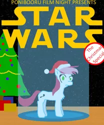 Size: 640x770 | Tagged: safe, artist:feral_socks, derpibooru import, oc, oc:flicker, unofficial characters only, ponibooru film night, solo, star wars, star wars holiday special