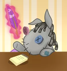 Size: 1045x1117 | Tagged: safe, artist:wolframclaws, derpibooru import, smarty pants, twilight sparkle, magic, quill, writing