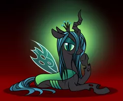 Size: 1347x1106 | Tagged: safe, artist:wolframclaws, derpibooru import, queen chrysalis, solo