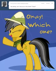 Size: 1280x1641 | Tagged: artist:drumblastingquilava, ask, askdashanddo, daring do, derpibooru import, plot, safe, solo, tumblr