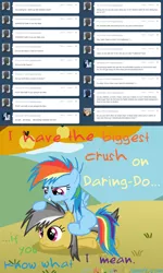 Size: 1150x1920 | Tagged: artist:drumblastingquilava, ask, askdashanddo, daring do, derpibooru import, rainbow dash, safe, tumblr