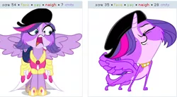 Size: 500x275 | Tagged: safe, derpibooru import, twilight sparkle, twilight sparkle (alicorn), alicorn, pony, derpibooru, exploitable meme, female, juxtaposition, juxtaposition win, littlest pet shop, mare, meme, meta, twilight barkle, zoe trent