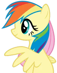 Size: 660x850 | Tagged: safe, artist:archive-alicorn, derpibooru import, fluttershy, pegasus, pony, magic duel, .svg available, absurd resolution, female, mare, multicolored hair, rainbow hair, simple background, solo, svg, transparent background, vector