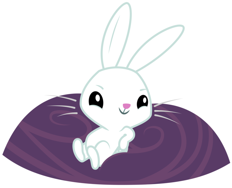 Size: 5000x4036 | Tagged: absurd resolution, angel bunny, angel is a bunny bastard, artist:lahirien, castle mane-ia, derpibooru import, grin, safe, simple background, smug, solo, transparent background, vector