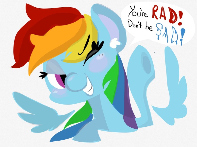 Size: 1024x768 | Tagged: artist:supernoncutie, derpibooru import, dialogue, motivational, rainbow dash, safe, solo