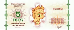 Size: 4465x1866 | Tagged: applejack, artist:40-kun, bank note, bits, currency, derpibooru import, filthy rich, money, safe