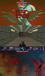 Size: 689x1161 | Tagged: safe, artist:julian2578, derpibooru import, pony, doom, doom 2, entryway, game, joke, parody