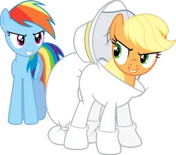 Size: 1300x1145 | Tagged: applejack, artist:jeatz-axl, beekeeper, castle mane-ia, derpibooru import, rainbow dash, safe, simple background, svg, transparent background, vector