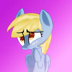Size: 1000x1000 | Tagged: safe, artist:january3rd, derpibooru import, derpy hooves, pegasus, pony, blushing, cute, derpabetes, female, mare, shy, solo