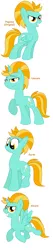 Size: 1088x5176 | Tagged: safe, artist:pupster0071, derpibooru import, lightning dust, alicorn, earth pony, pony, unicorn, alicornified, all pony races, lightningcorn, race swap, simple background, white background