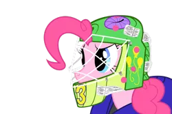 Size: 1095x730 | Tagged: artist:xxfatpigxx, derpibooru import, goalie, gummy, hockey, nhl, pinkie pie, safe, solo, sports