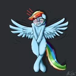 Size: 1200x1200 | Tagged: artist:captainpudgemuffin, blushing, covering, covering crotch, dead source, derpibooru import, desperation, embarrassed, need to pee, omorashi, potty dance, potty emergency, potty time, rainbow dash, safe, solo, sweat, trotting in place, wingboner